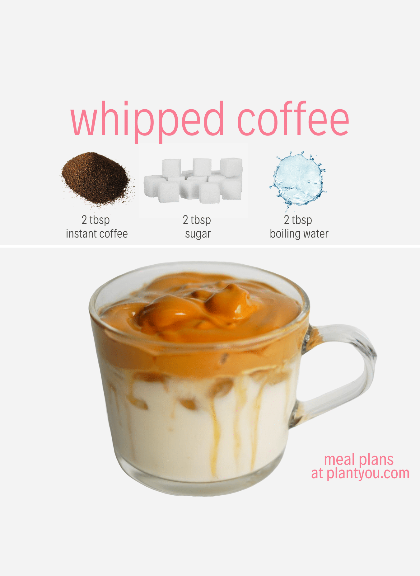 Whipped Coffee Recipe Dalgona Coffee Plantyou