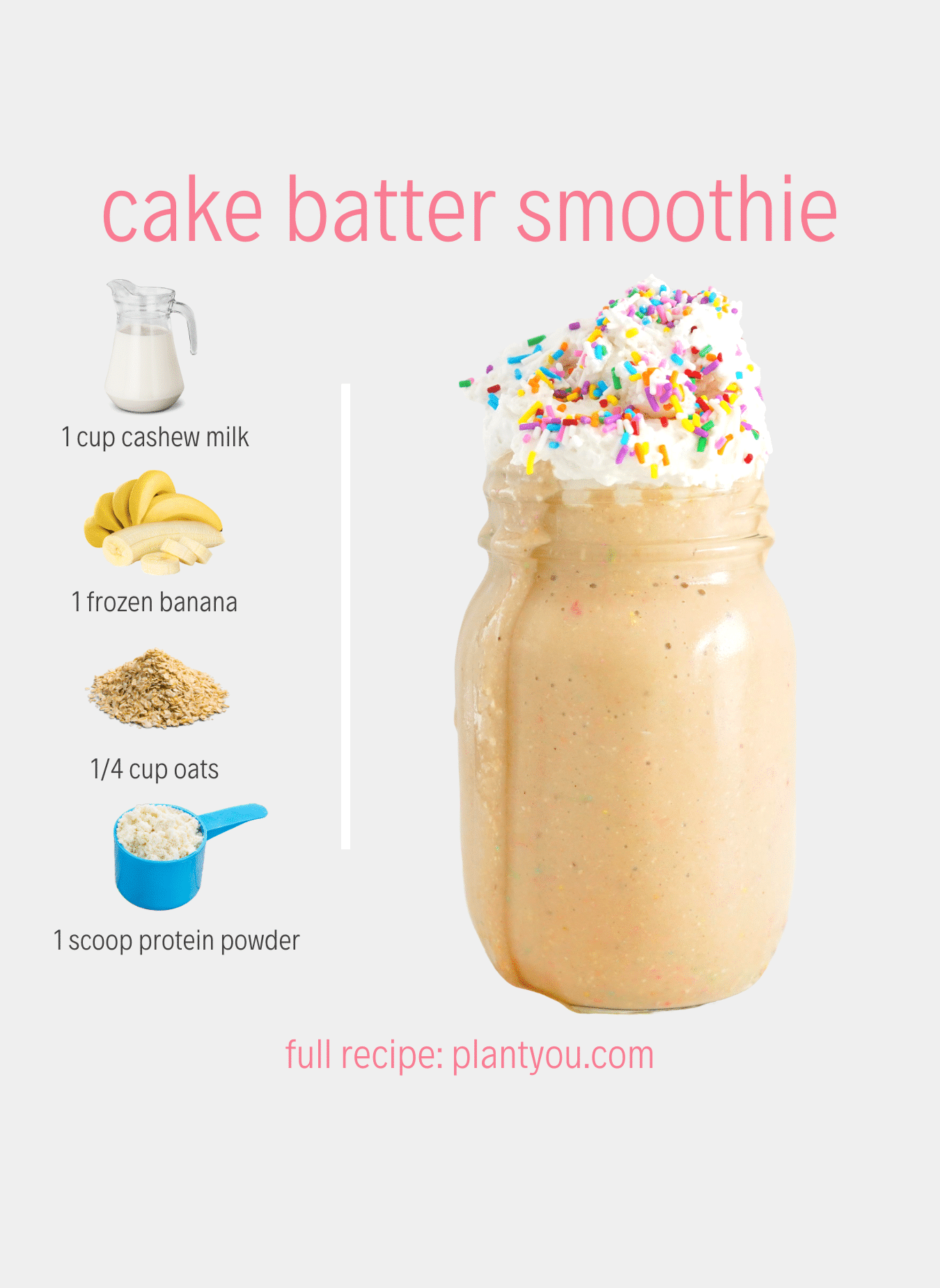 Birthday Cake Smoothie - PlantYou