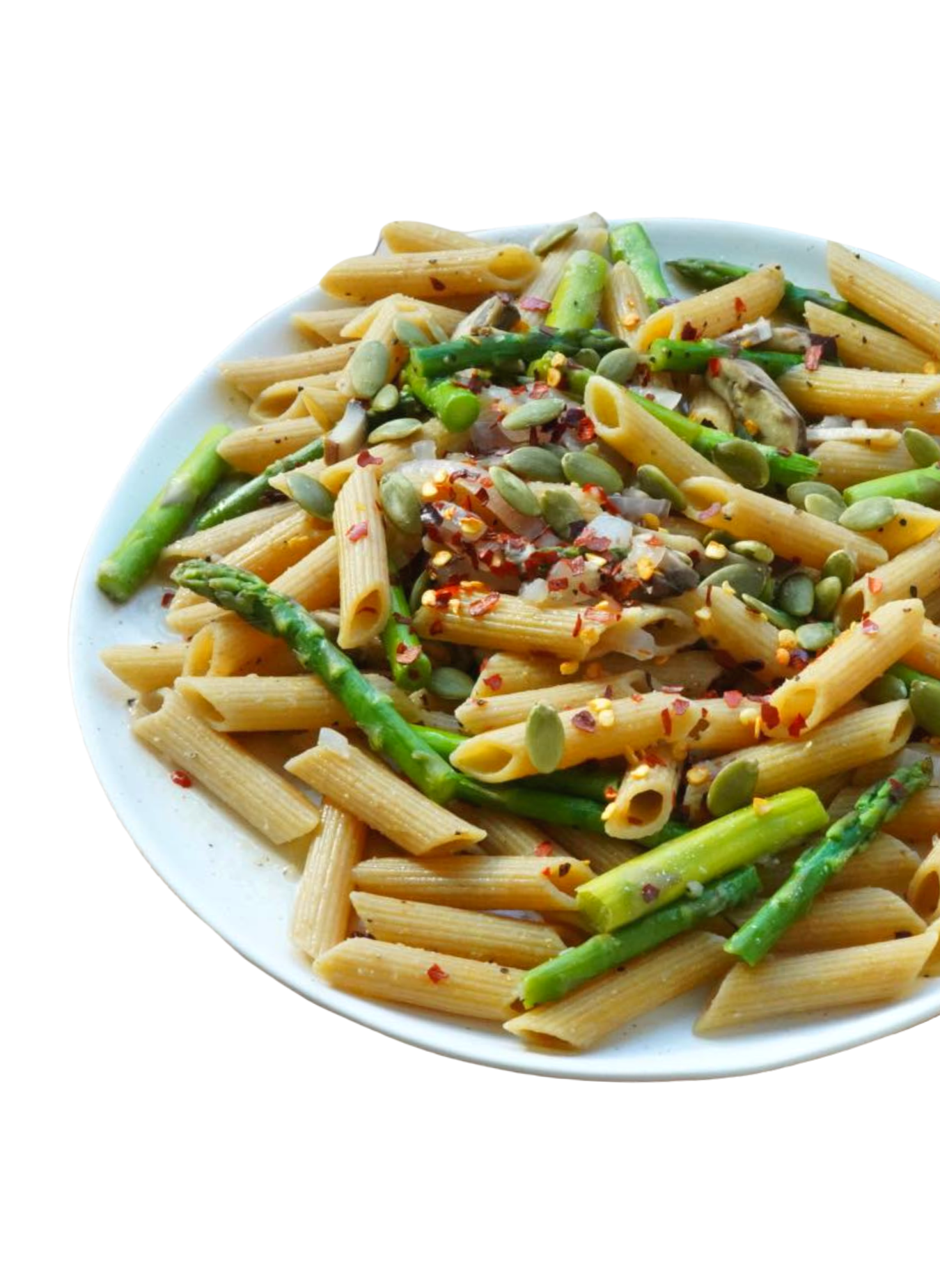 Asparagus and Mushroom Pasta - PlantYou