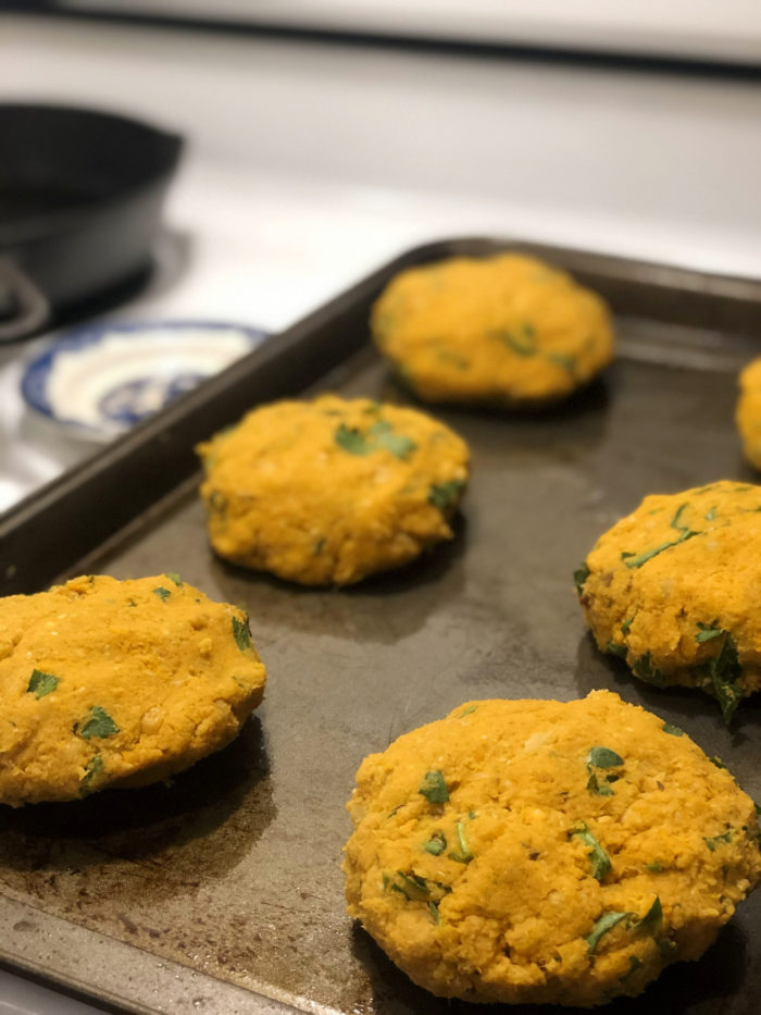 Sweet Potato Chickpea Burgers