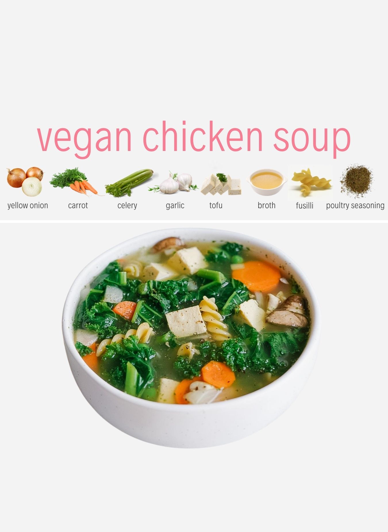 Vegan Chicken Noodle Soup - Vegan on Board