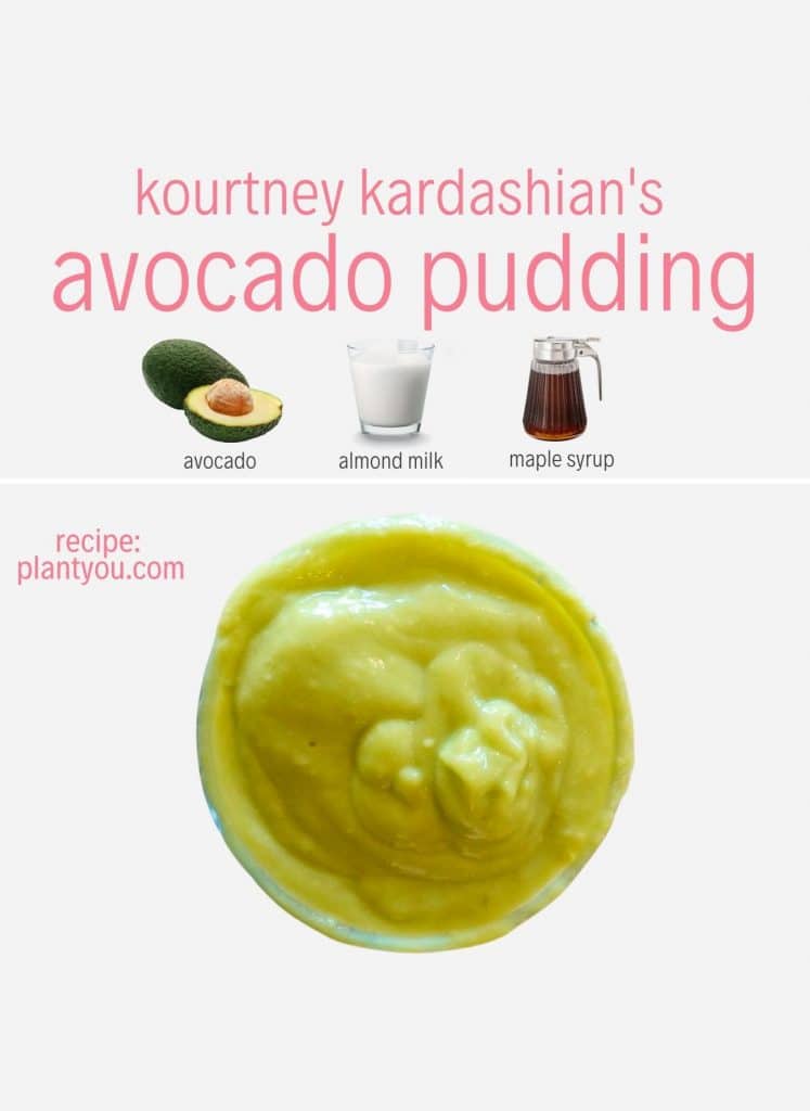 Kourtney Kardashian's Avocado Pudding (Veganized) PlantYou
