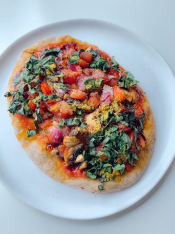 Vegan Flatbread Pizza