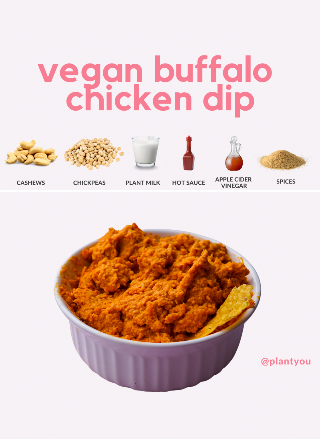 Vegan Buffalo Chicken Dip PlantYou