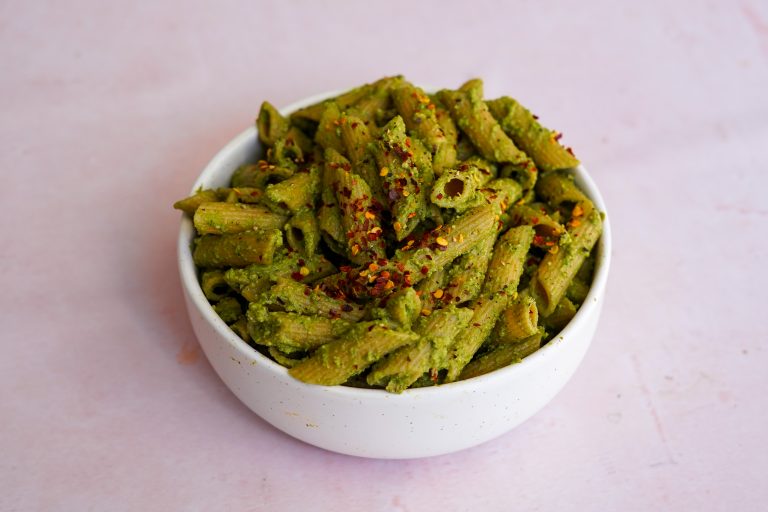 Vegan Pesto Pasta Recipe (Oil-Free, WFPB) - PlantYou