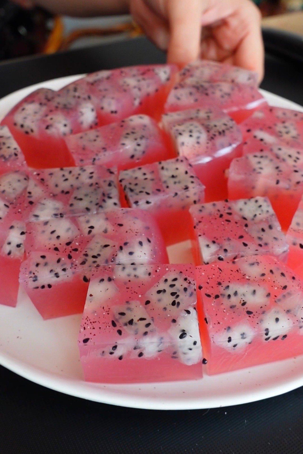 Dragon Fruit Skin Jelly