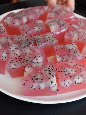 Dragon Fruit Skin Jelly