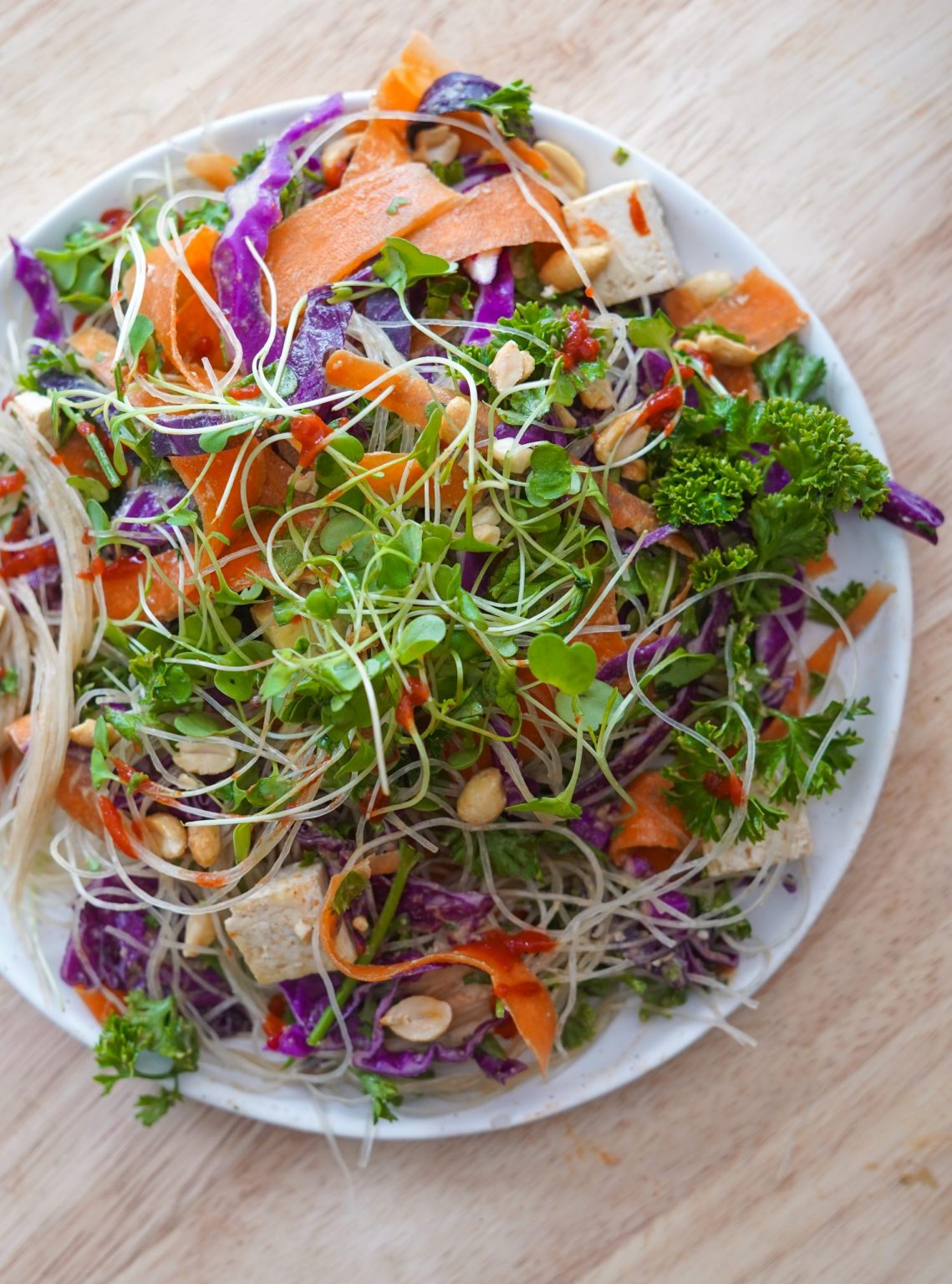 Deconstructed Spring Roll Salad - PlantYou