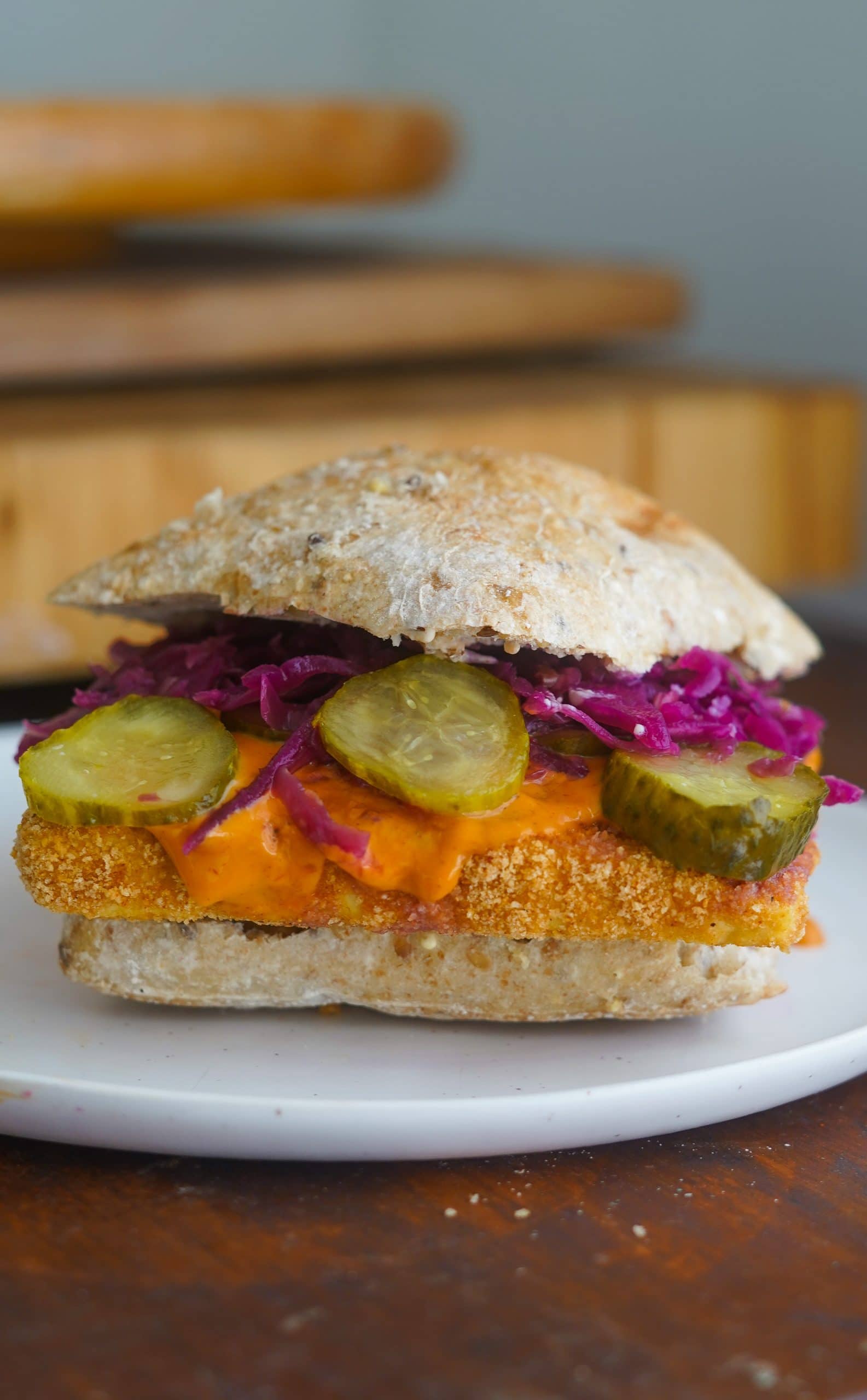 Dill Pickle Tofu Sandwich PlantYou