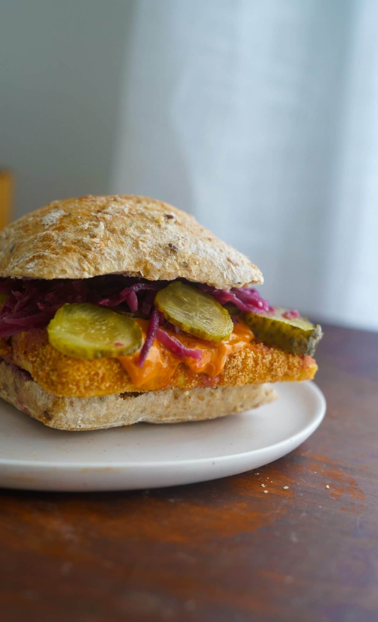 Dill Pickle Tofu Sandwich PlantYou