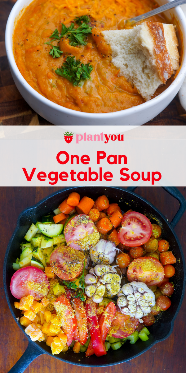 One-Pan Vegetable Soup - PlantYou