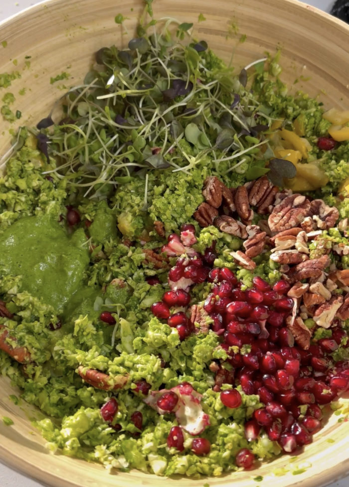 shredded brussels sprout salad