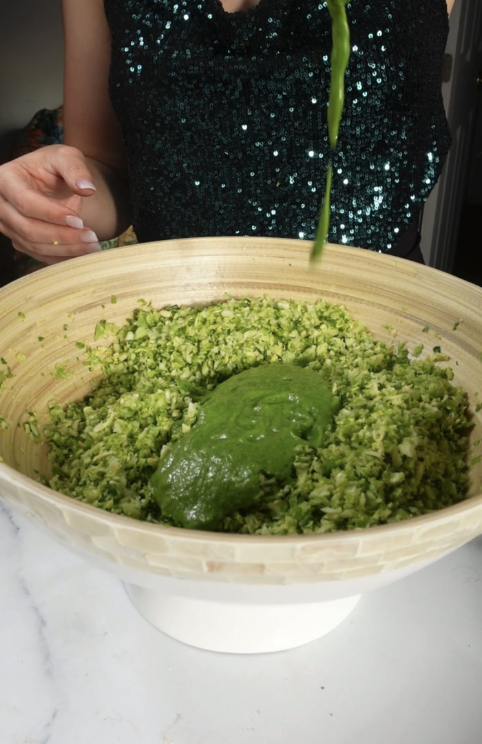 shredded brussels sprout salad