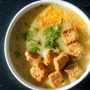 Dill Pickle Chip Soup