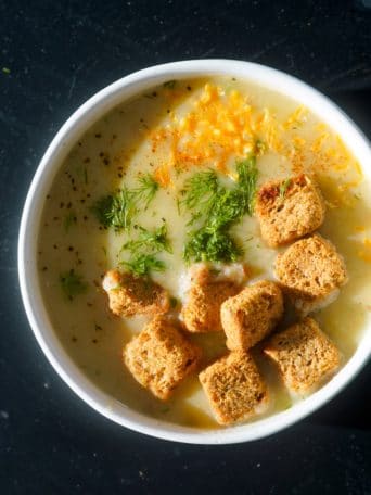 Dill Pickle Chip Soup