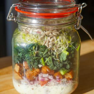 Mason Jar Kale Salad