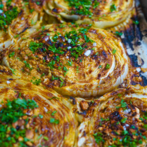 Tahini Cabbage Steaks