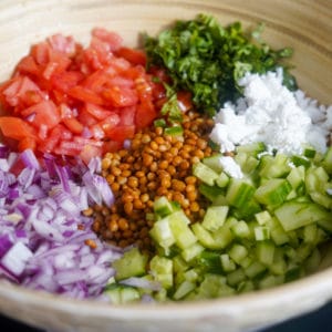 Vegan Lemon Lentil Salad