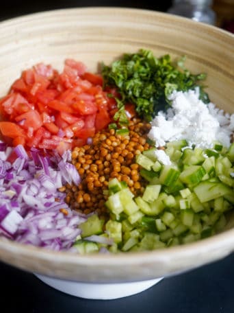 Vegan Lemon Lentil Salad