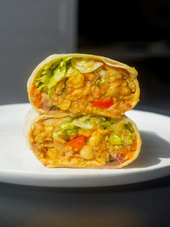 Buffalo Chickpea Wrap