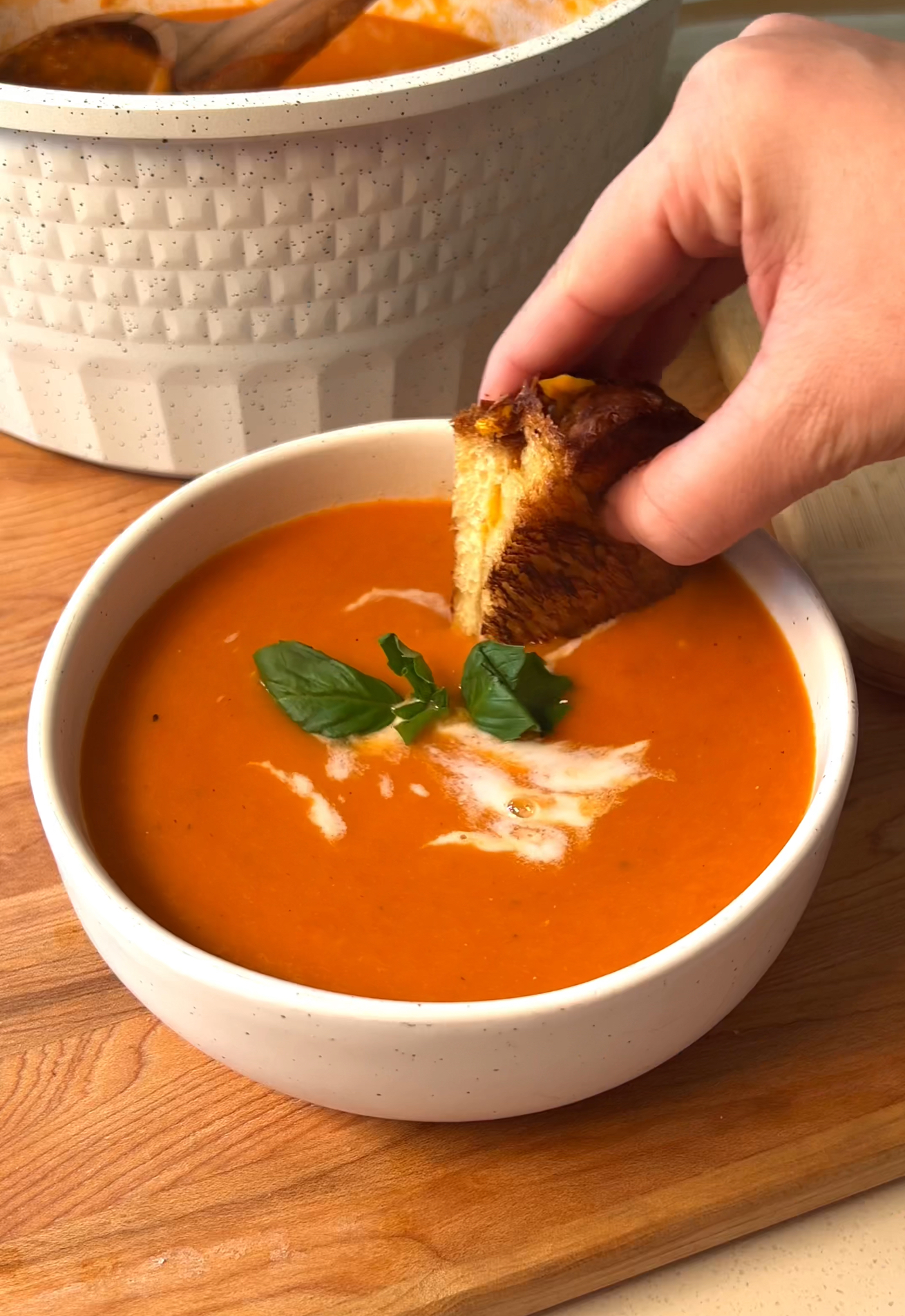 Hidden White Bean Tomato Soup-image