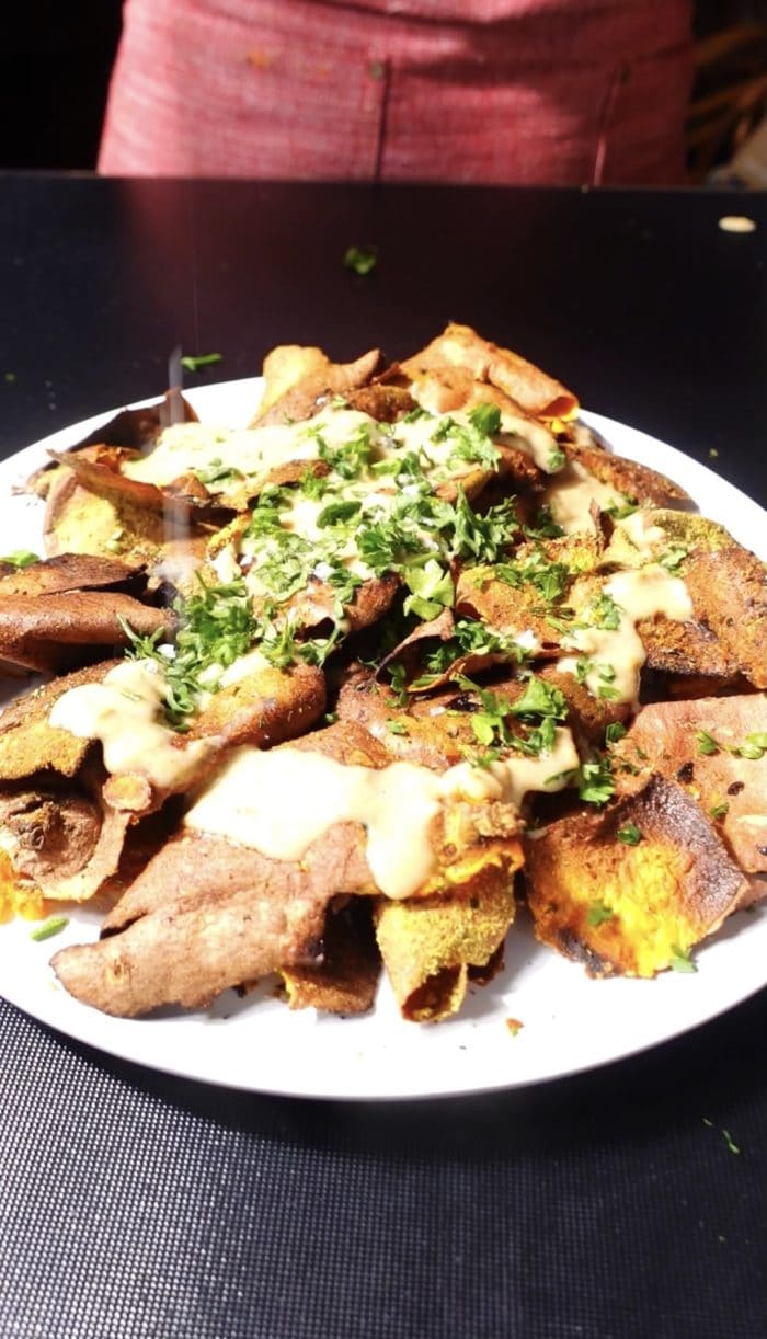 Sweet Potato Skin Nachos