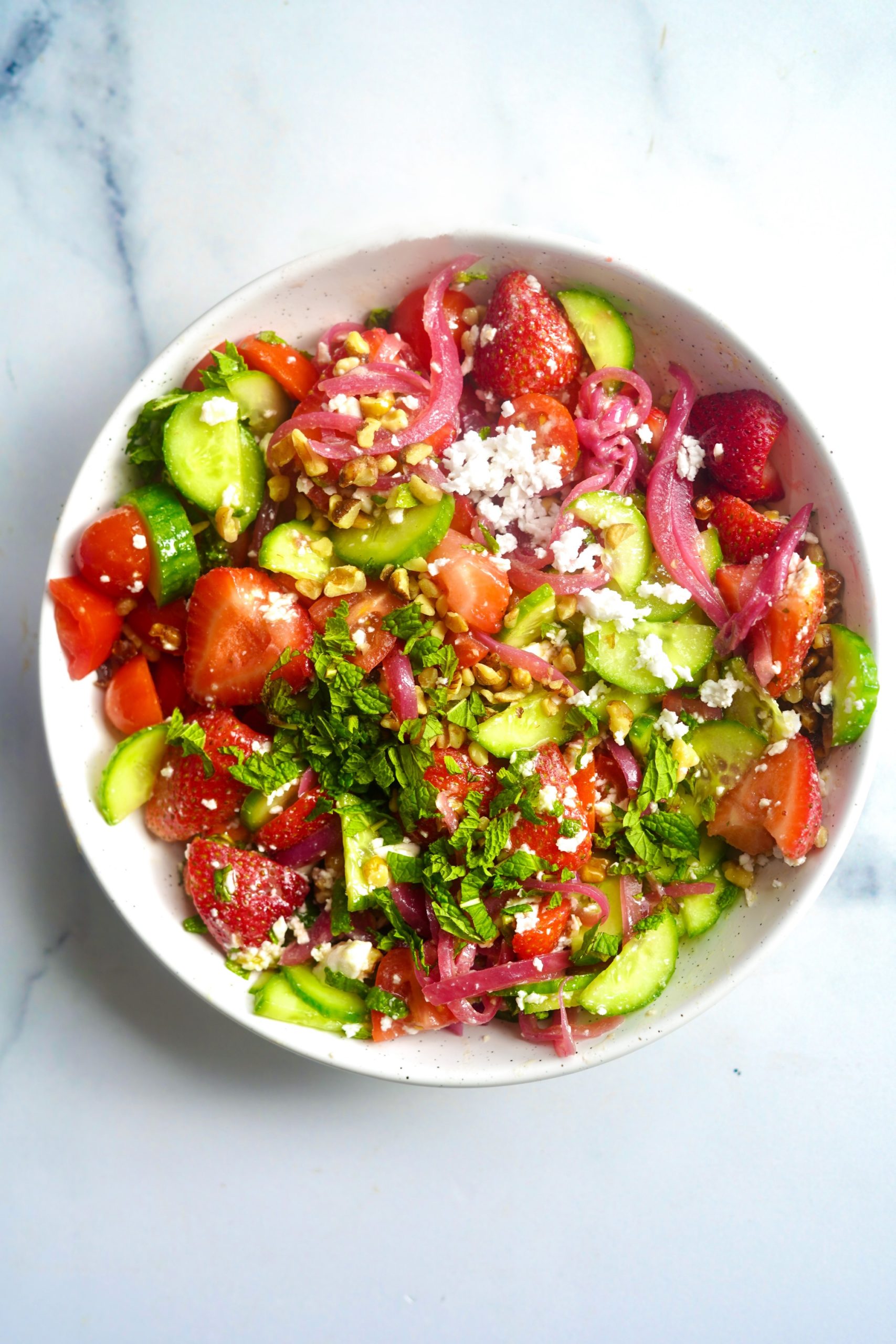 Strawberry Cucumber Salad