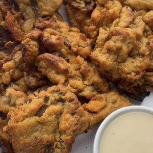 Battered Oyster Mushroom CHicken