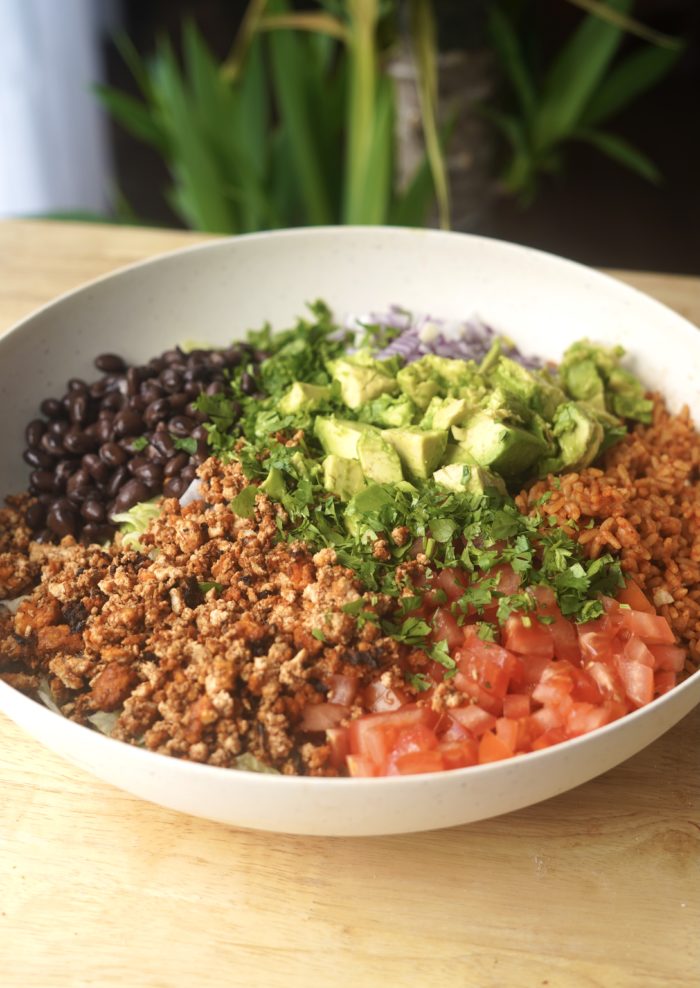 big vegan taco bowl