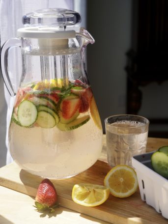 cucumber lemon mint water