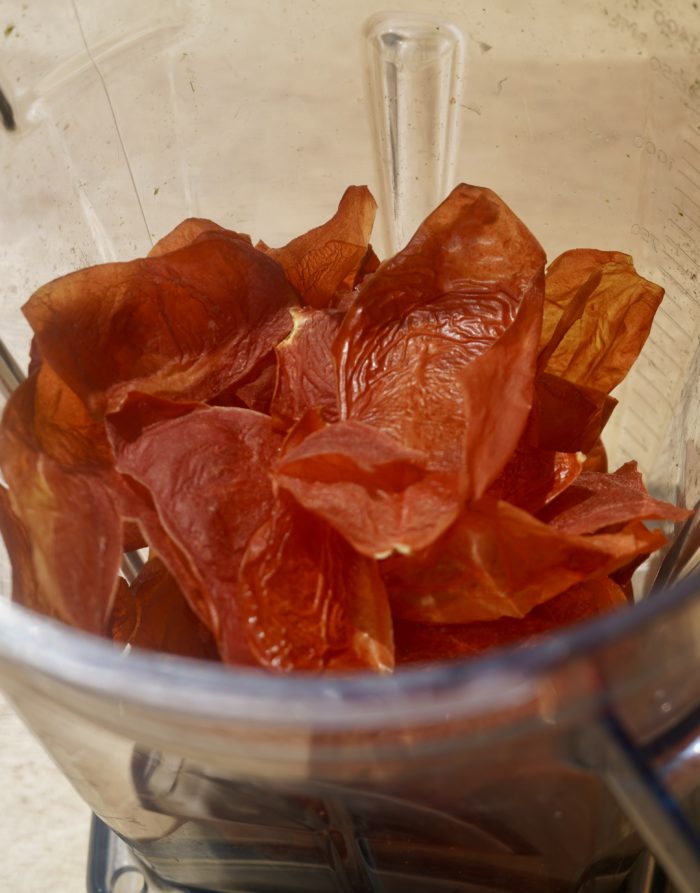 dried tomato peels