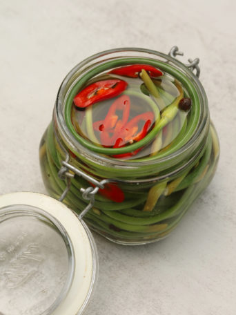 Pickled Garlic Scapes