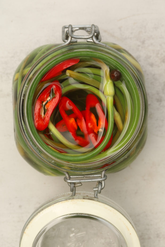 Pickled Green Garlic Shoots - SippitySup