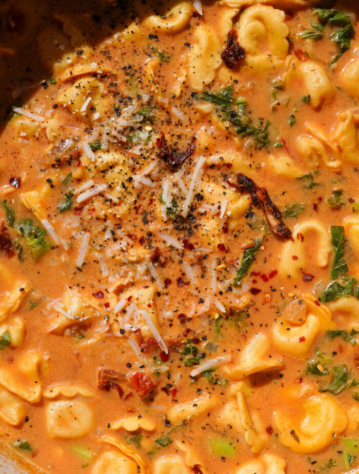 vegan tortellini soup