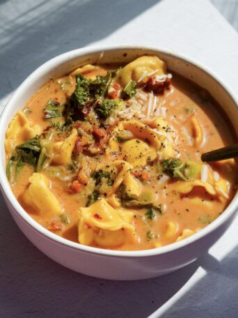 vegan tortellini soup