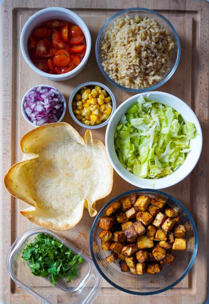 Taco Salad Bowls - A Nourishing Plate