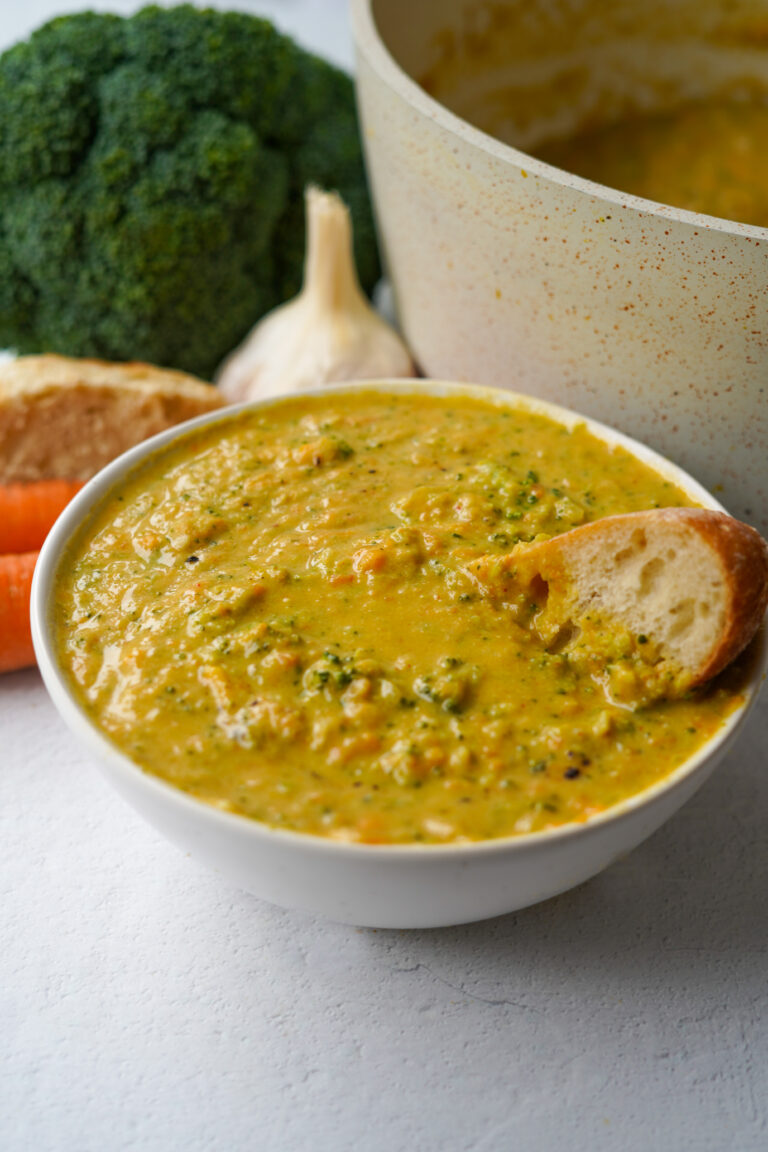 Vegan Broccoli Cheddar Soup PlantYou