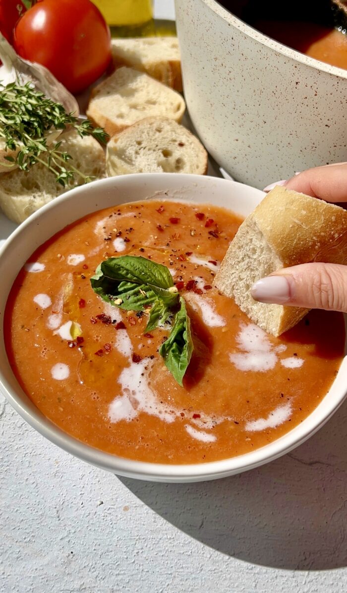 roasted garlic tomato soup