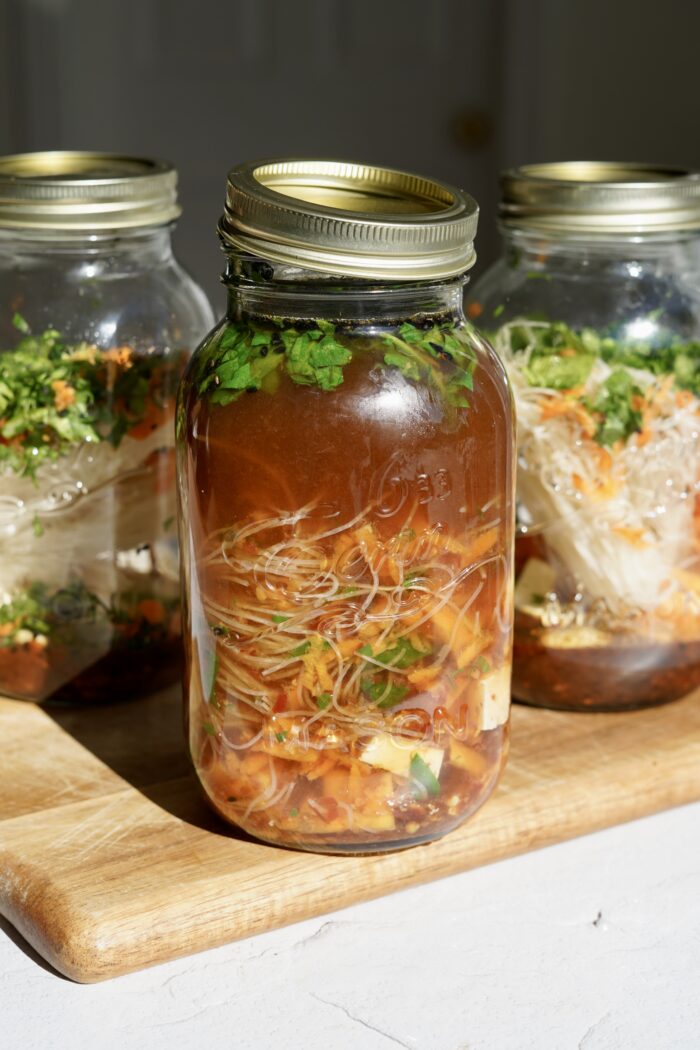 Mason Jar Miso Noodle Soup