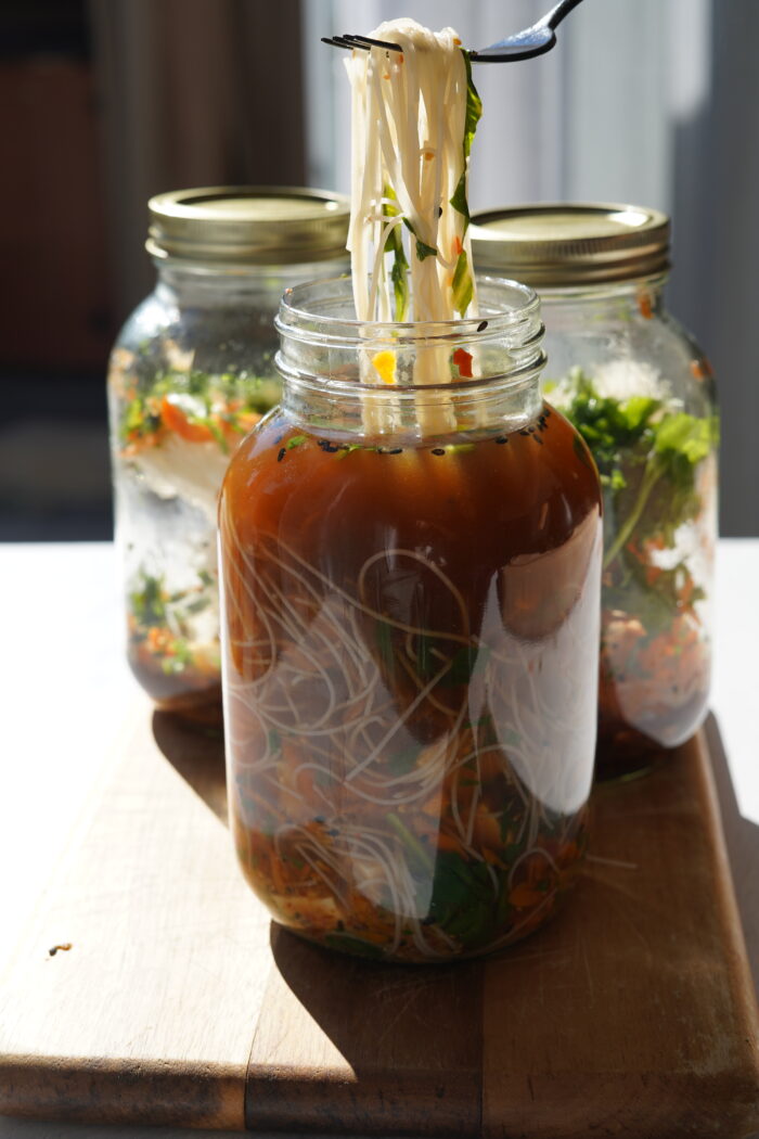 Sweet Chili Chicken Instant Mason Jar Soup - Meal Plan Addict