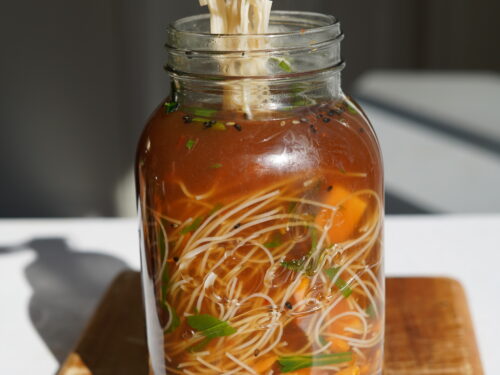 Sweet Chili Chicken Instant Mason Jar Soup - Meal Plan Addict