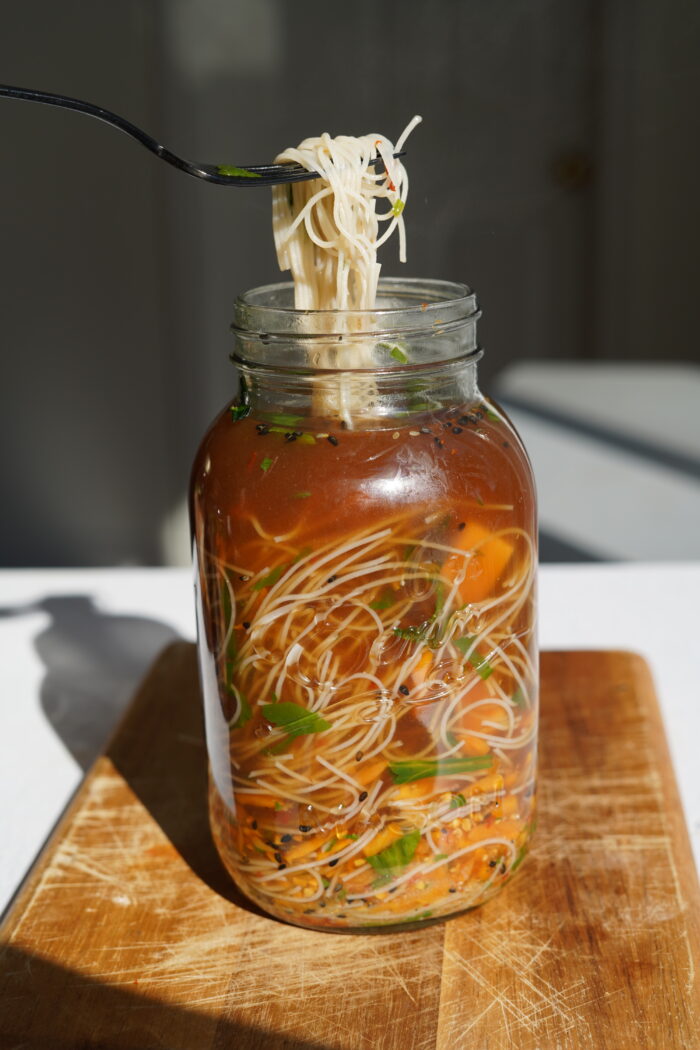 Miso Noodle Soup in a Jar Recipe