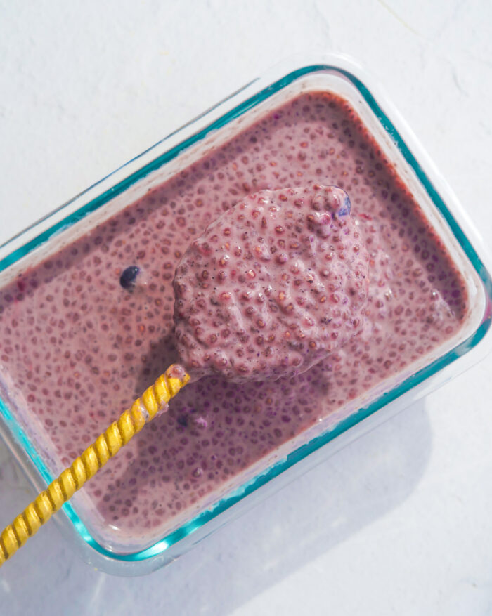 Vegan Berry Chia Seed Pudding - Plantivore Kitchen