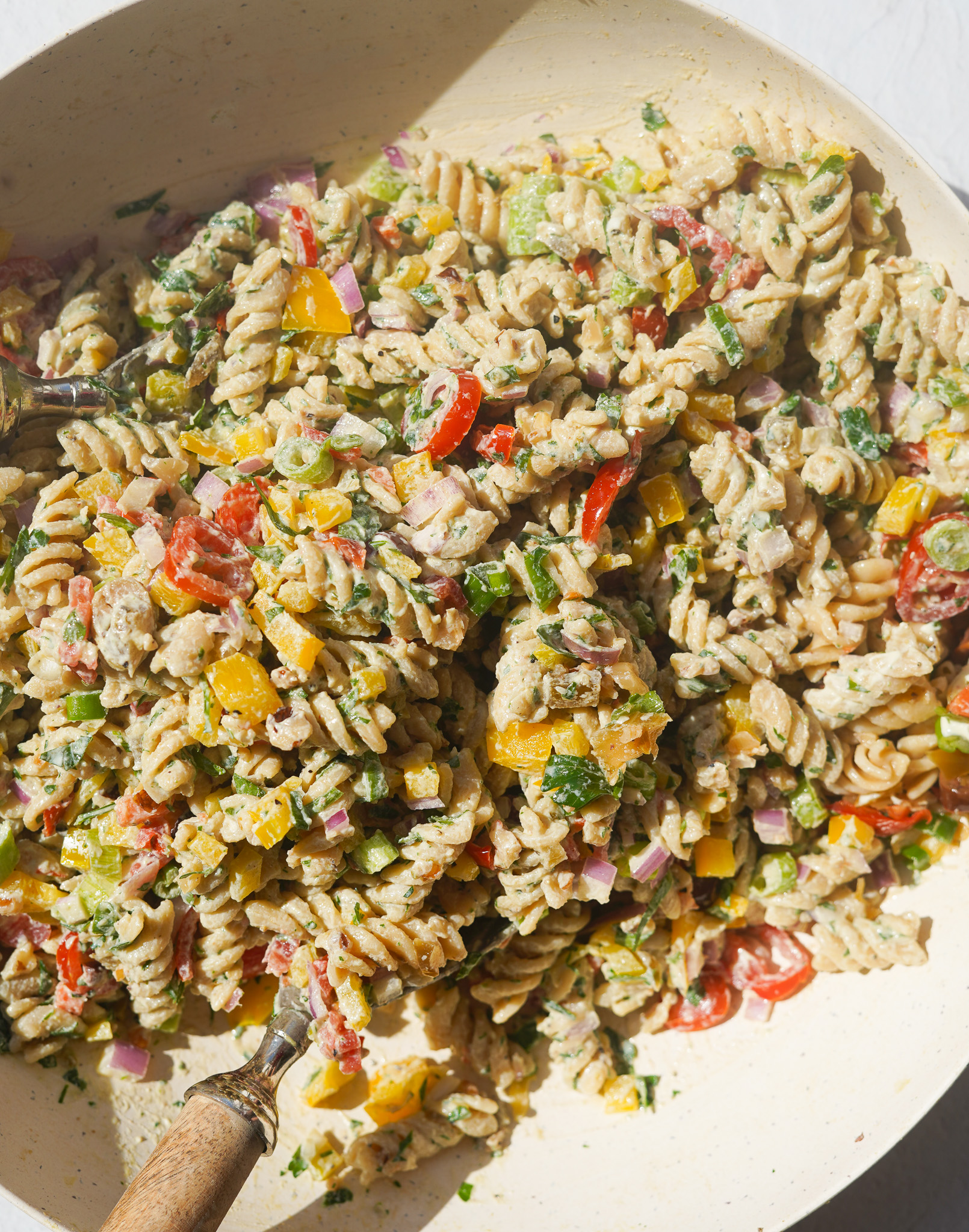 Creamy Vegan Pasta Salad - PlantYou