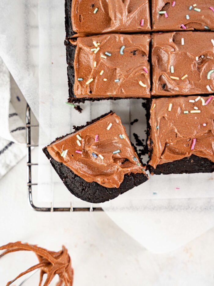 Wacky Cake Depression Era Cake on the cooling rack.