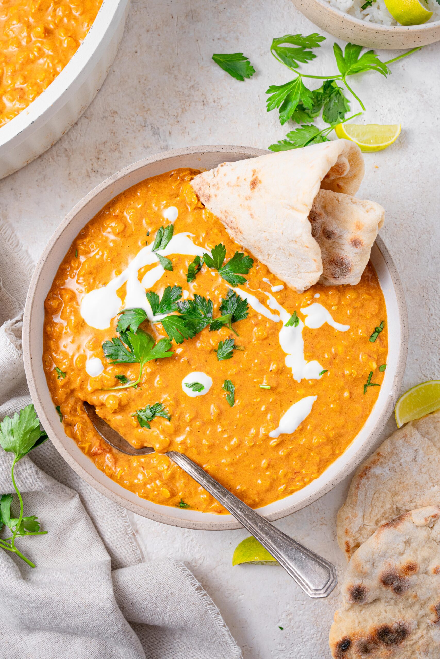 Lentil and coconut store curry