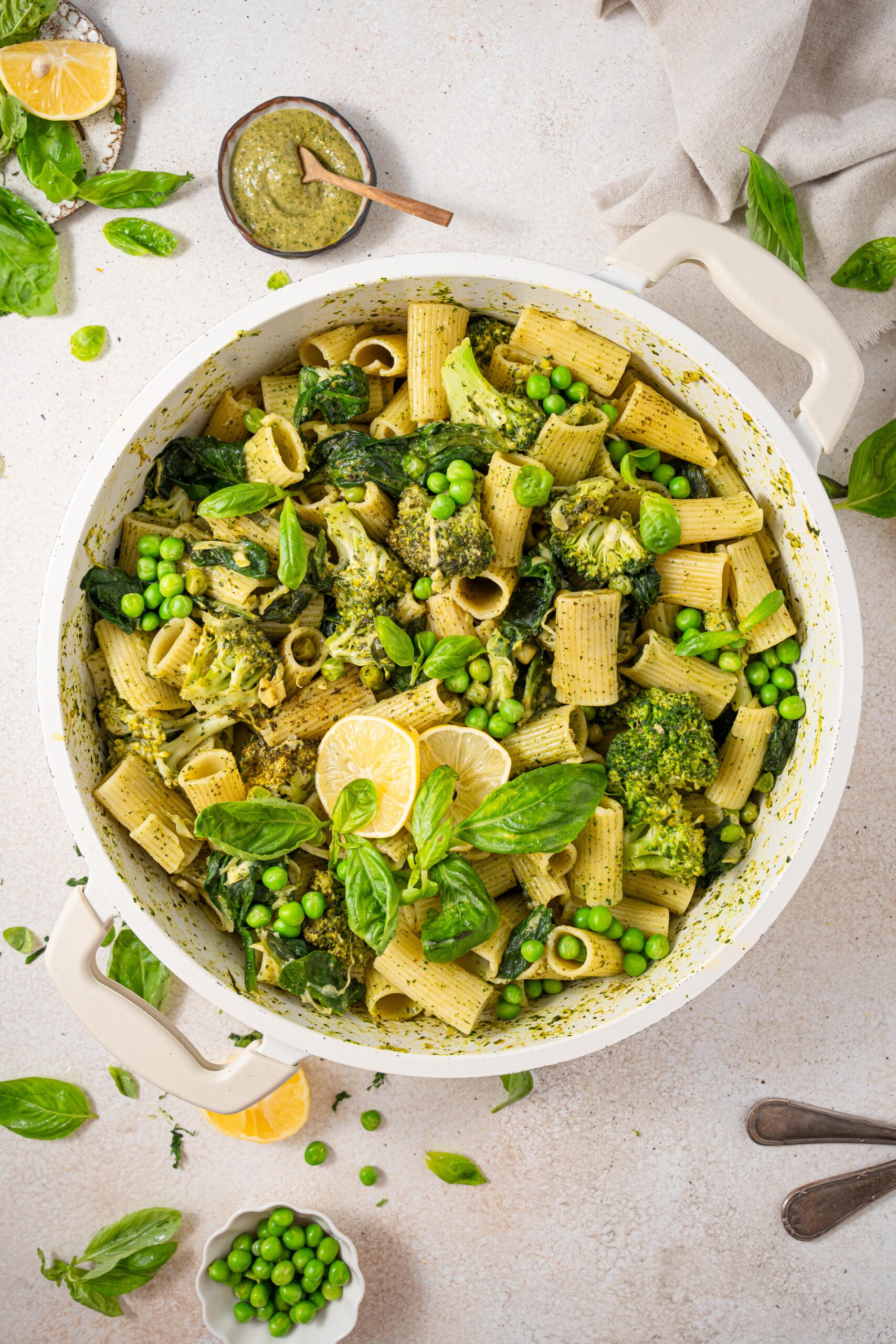 One Pot Green Pasta and an Honest Review of the Always Pan — Hello