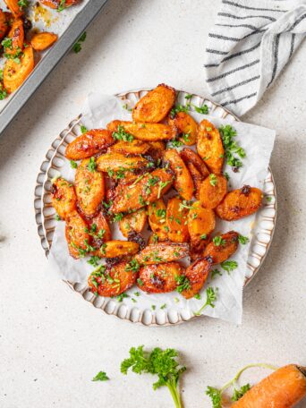 maple glaze carrots