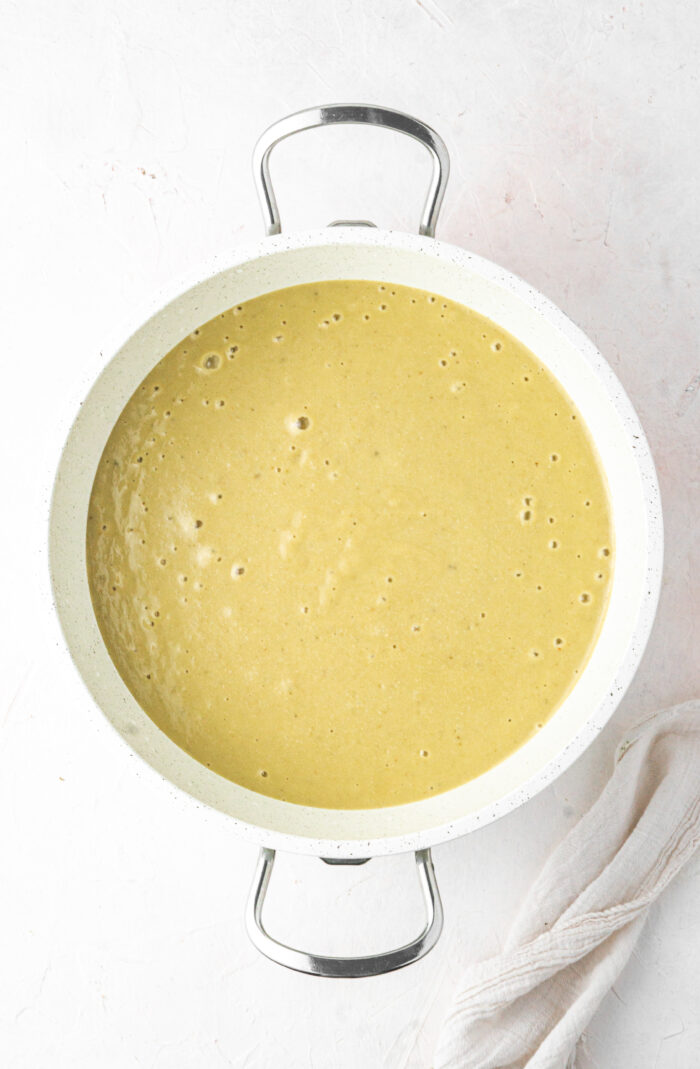 30 clove garlic soup after blending