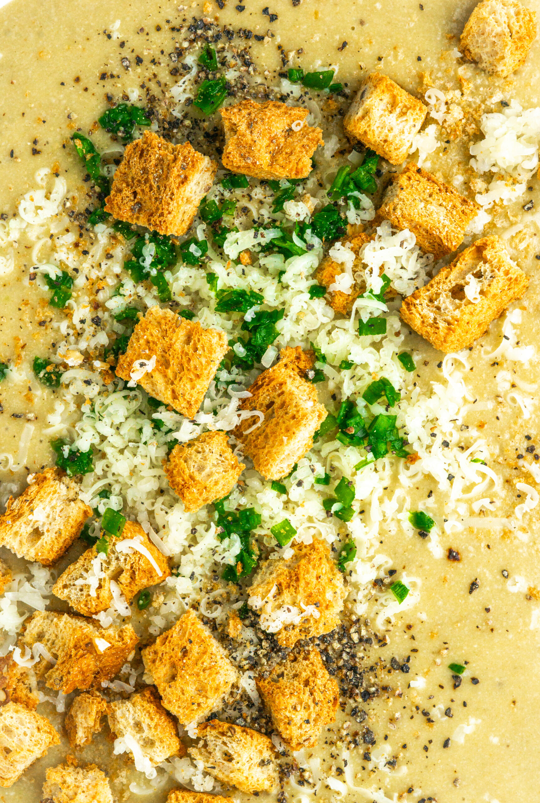 30 clove garlic soup full close up